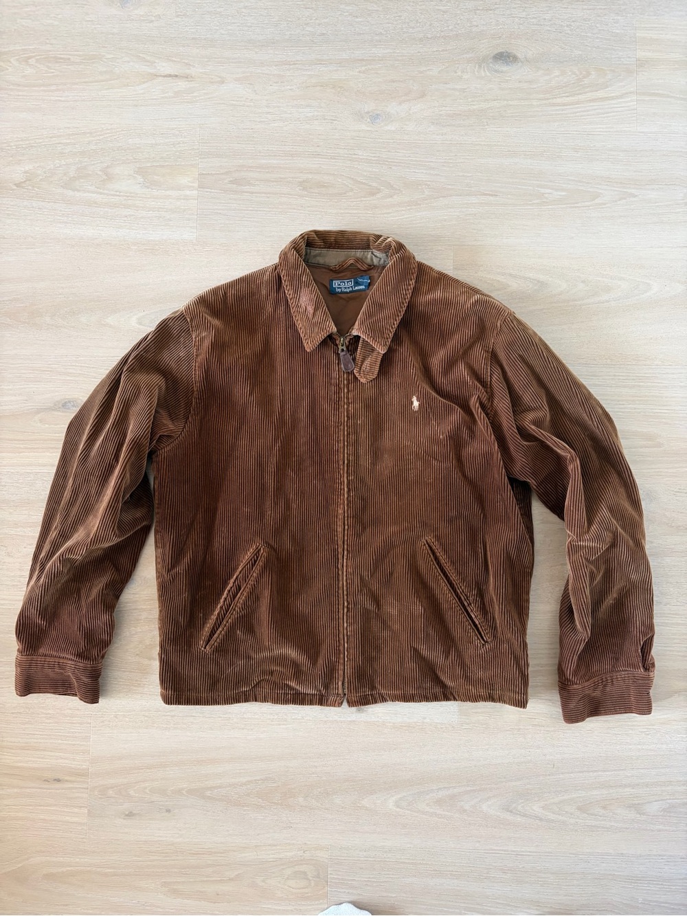 Ralph Lauren Brown Corduroy Bomber Jacket